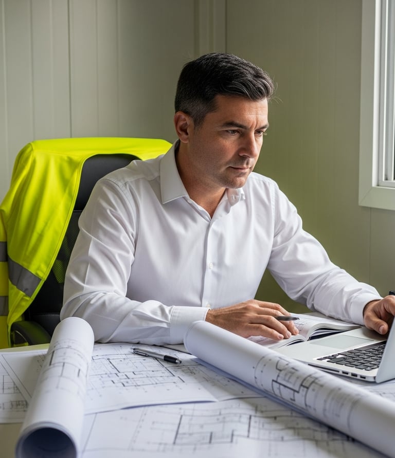 Profesional del área técnica realizando una formación online en la UTN Avellaneda