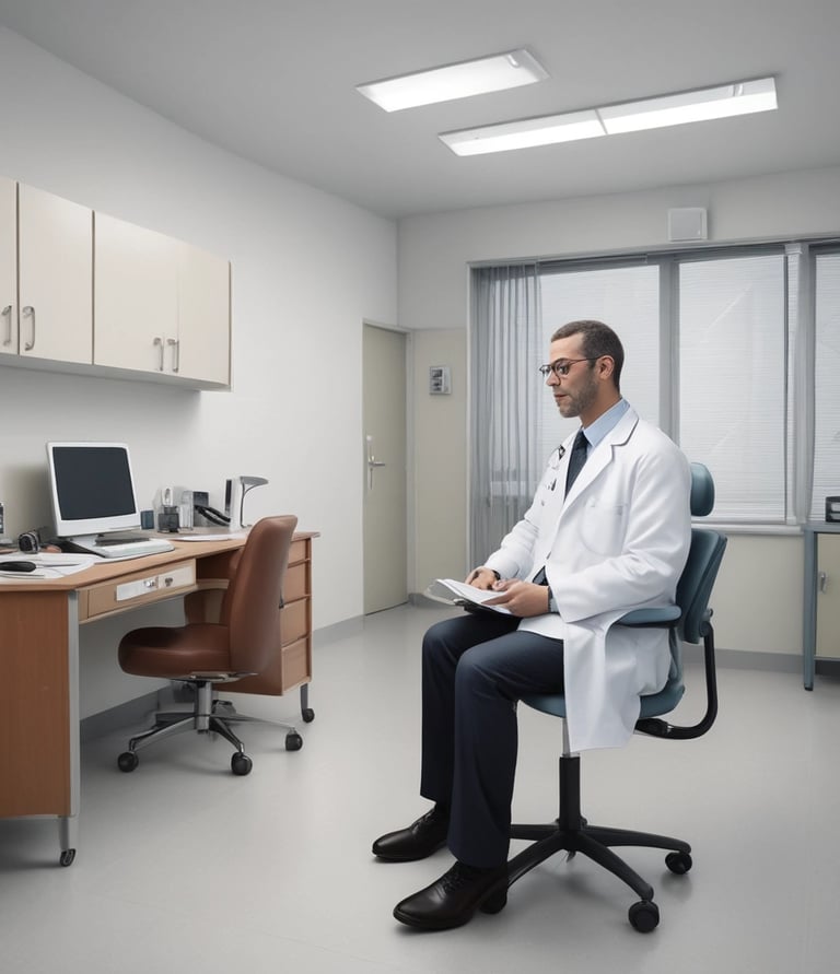 A welcoming clinic reception area with friendly staff ready to assist patients.