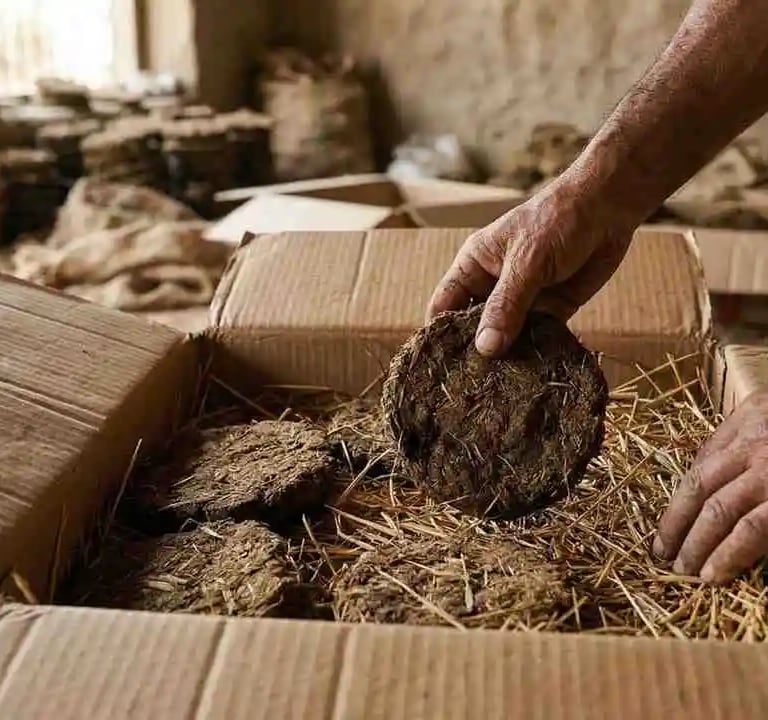 cow dung cake exporters india