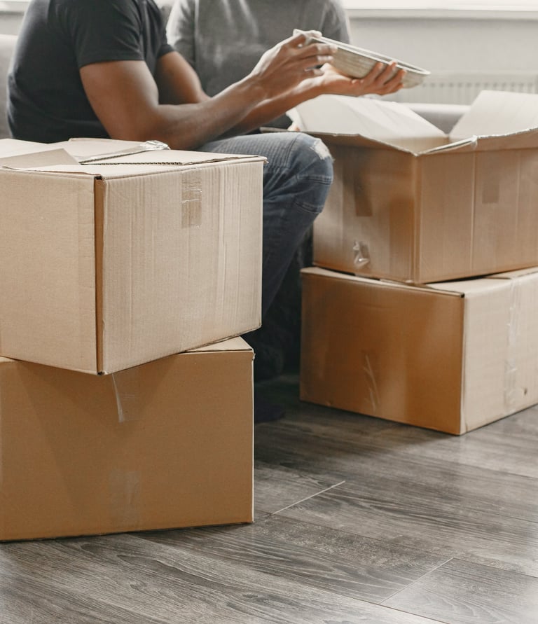 protección de objetos durante mudanza