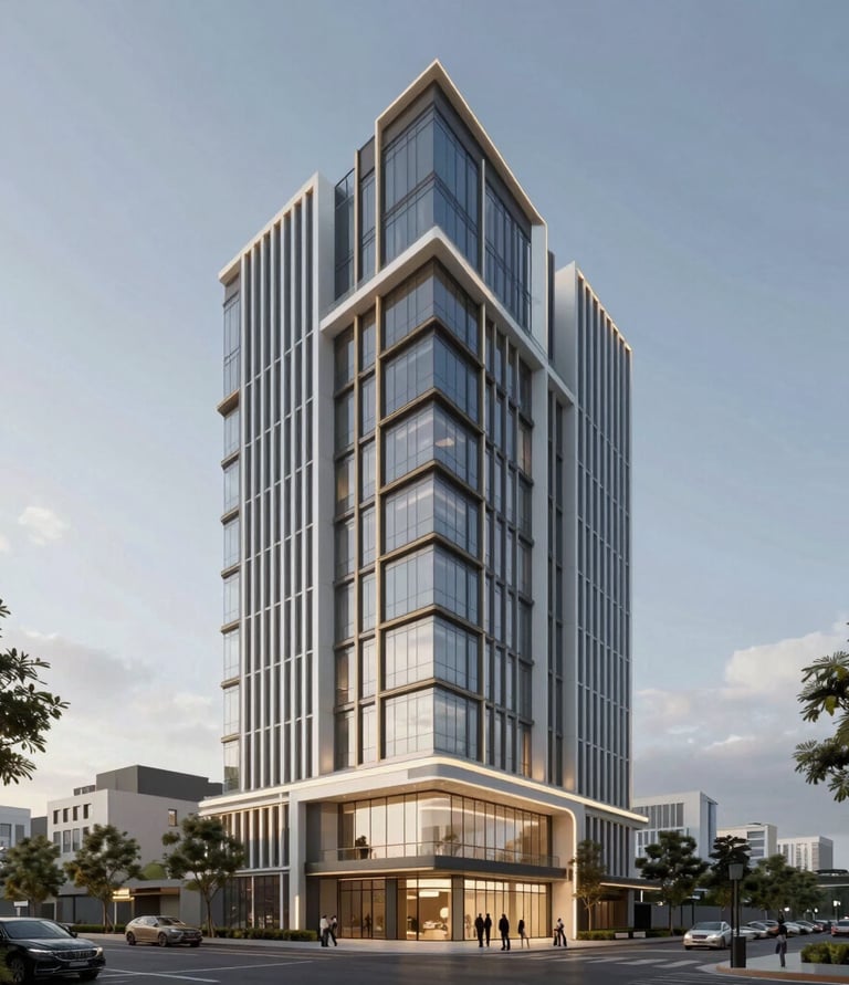 An intricate 3D visualization of a cozy residential interior filled with natural light.