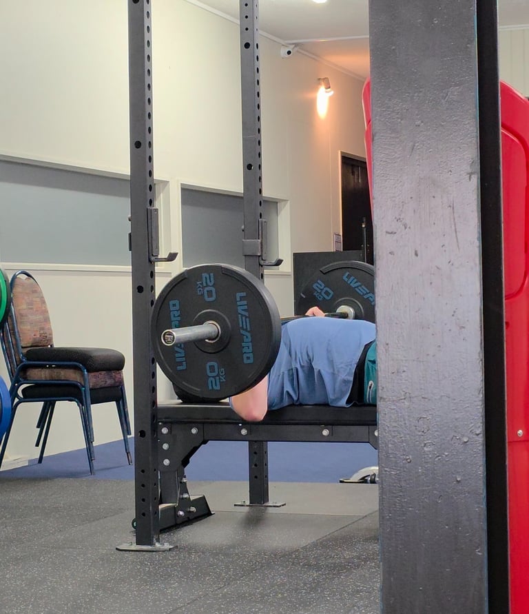 Ascend Strength PT powerlifting training at Motueka Recreation Centre