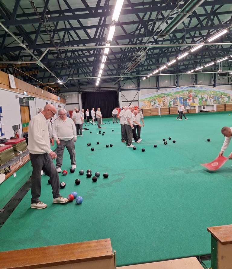 Playing Bowls Bridgend Indoor Bowls