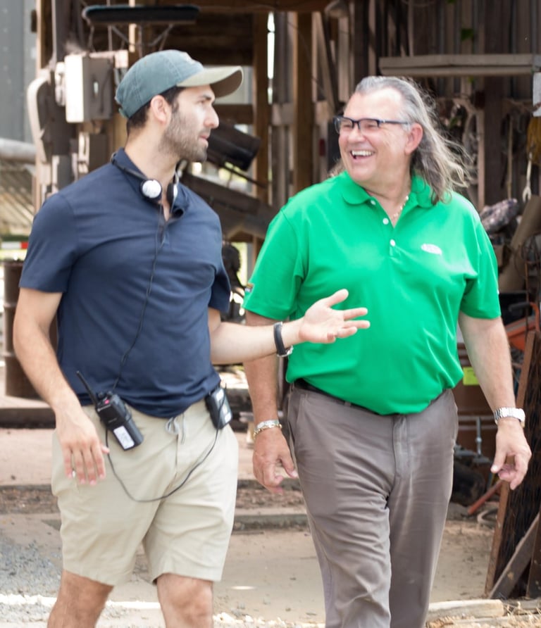 Steve Sukup with Producer Sam Goldberg
