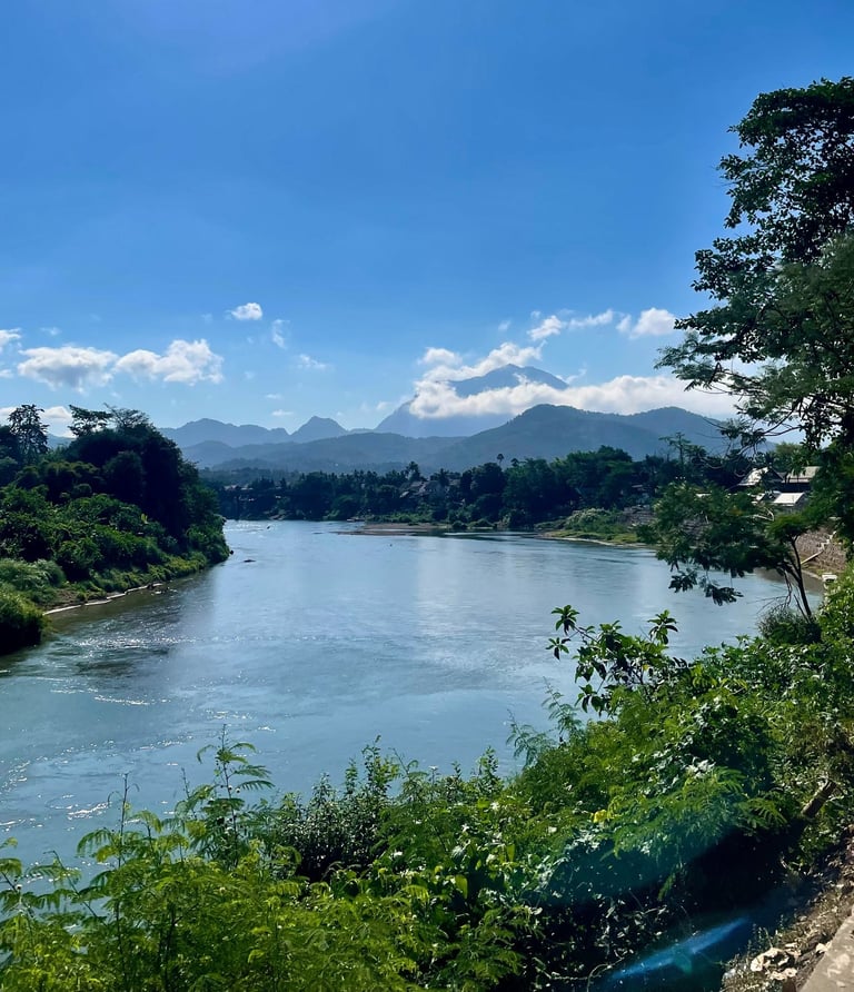 Luang Prabang, Mekong i góry