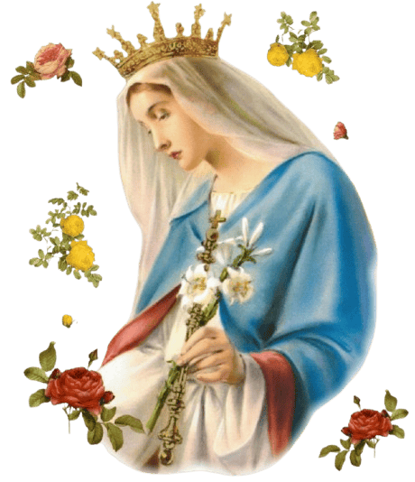 mmagine sacra di Maria Santissima, Regina degli Apostoli, simbolo di devozione e purezza della Fede