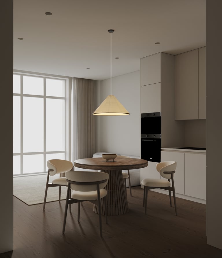 a small apartment 3d interior vizualization in almaty