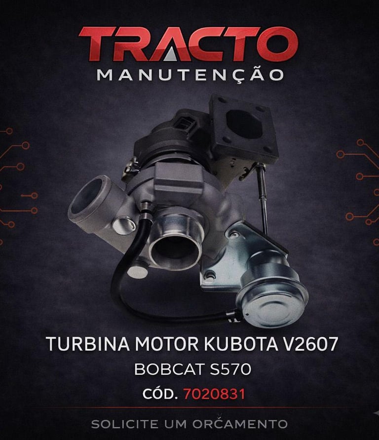 7020831 - Turbina Motor Kubota V2607 Bobcat S570