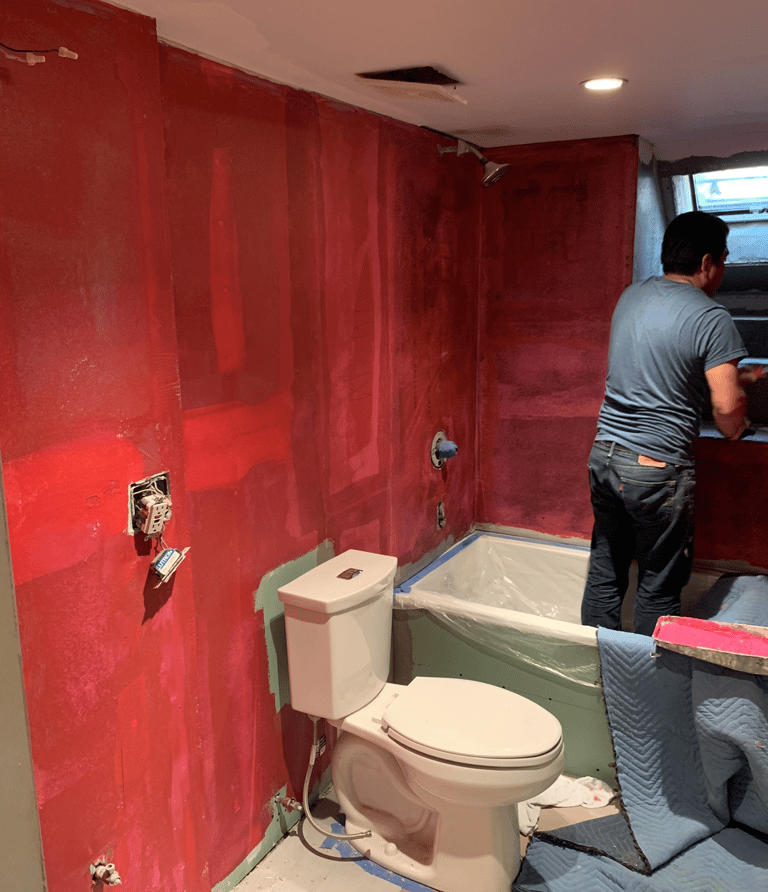 demolition, bathroom renovations and tilework