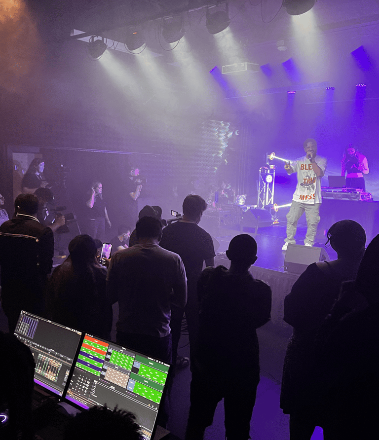 live show on stage