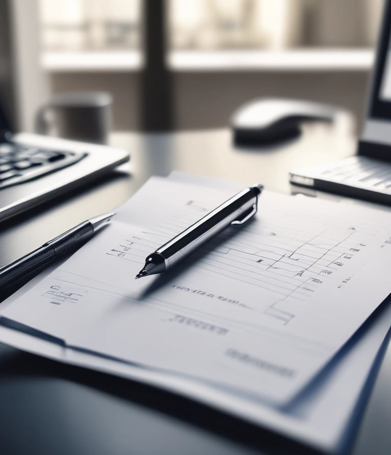 Close-up of a certified ISO/IEC 42001 lead implementer analyzing AI governance frameworks.