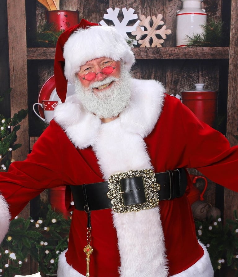 Santa Jay is ready to visit your event or home.