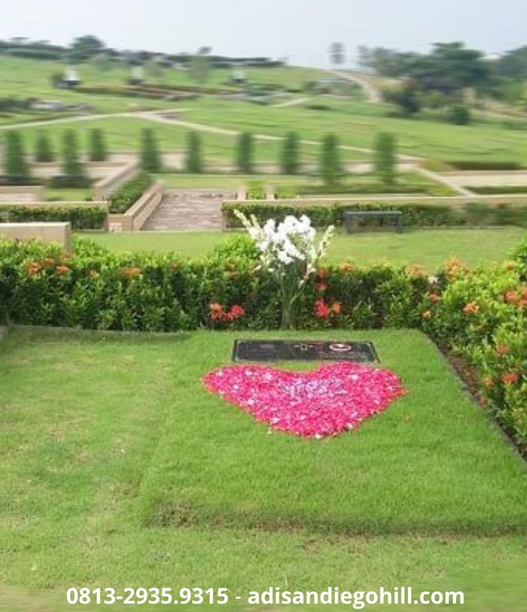 San diego hills memorial park makam setelah di ziarahi keluarga 