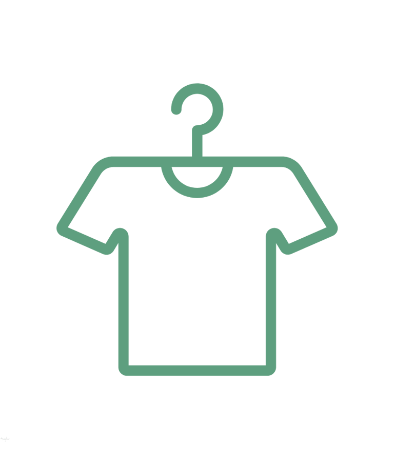 t-shirt on a hanger icon