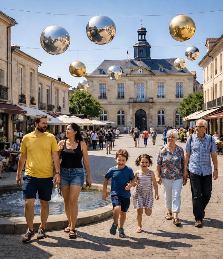 Boules géantes décoratives suspendues