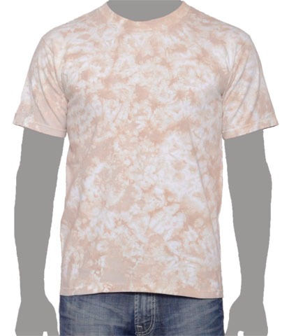 khaki Tie-dye T-shirt, Tan Tie-dye T-shirt