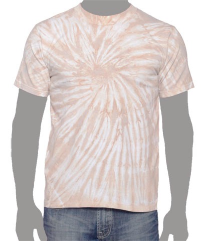 khaki Tie-dye T-shirt, Tan Tie-dye T-shirt
