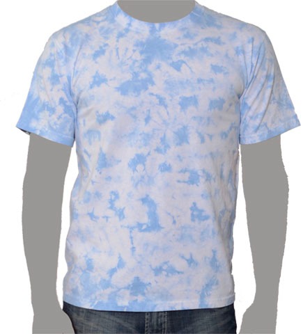 Soft Blue tie-dye t-shirt, Light Blue tie-dye t-shirt, Lite blue tie-dye t-shirt