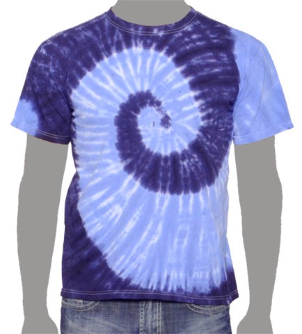 Blue Custom Tie-dye T-shirt