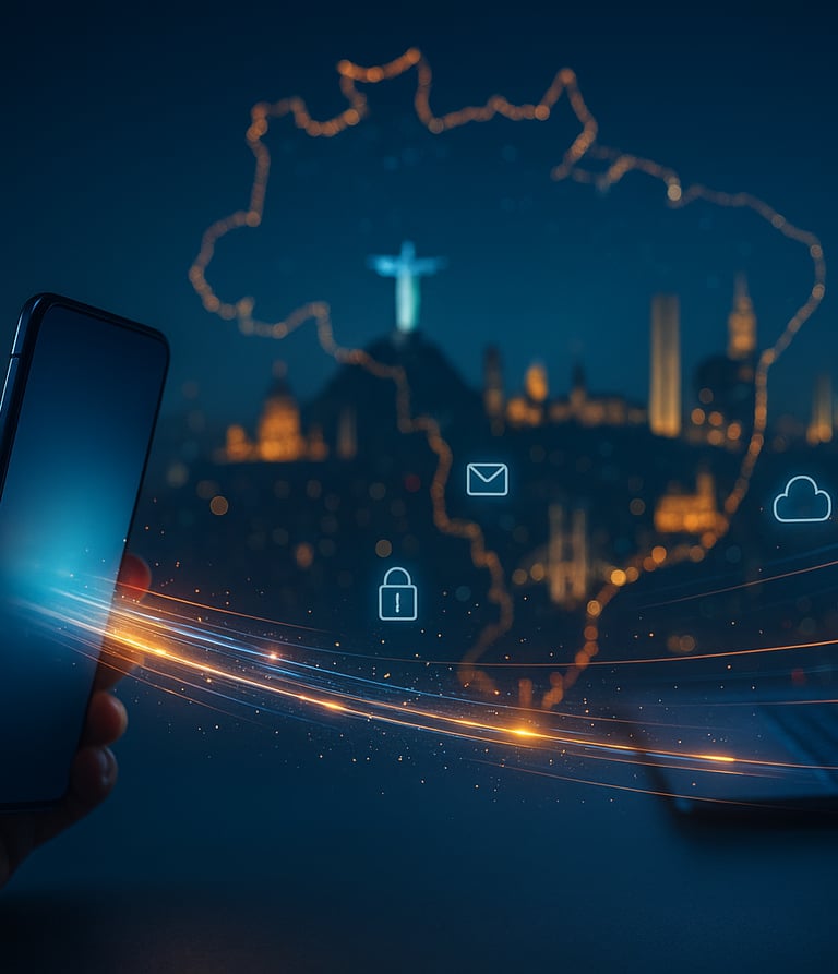 Ilustração: atendimento remoto para todo Brasil