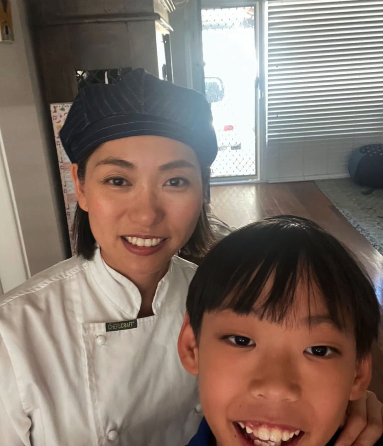 Bena, the pastry chef of Patisserie BLEU in Perth.
