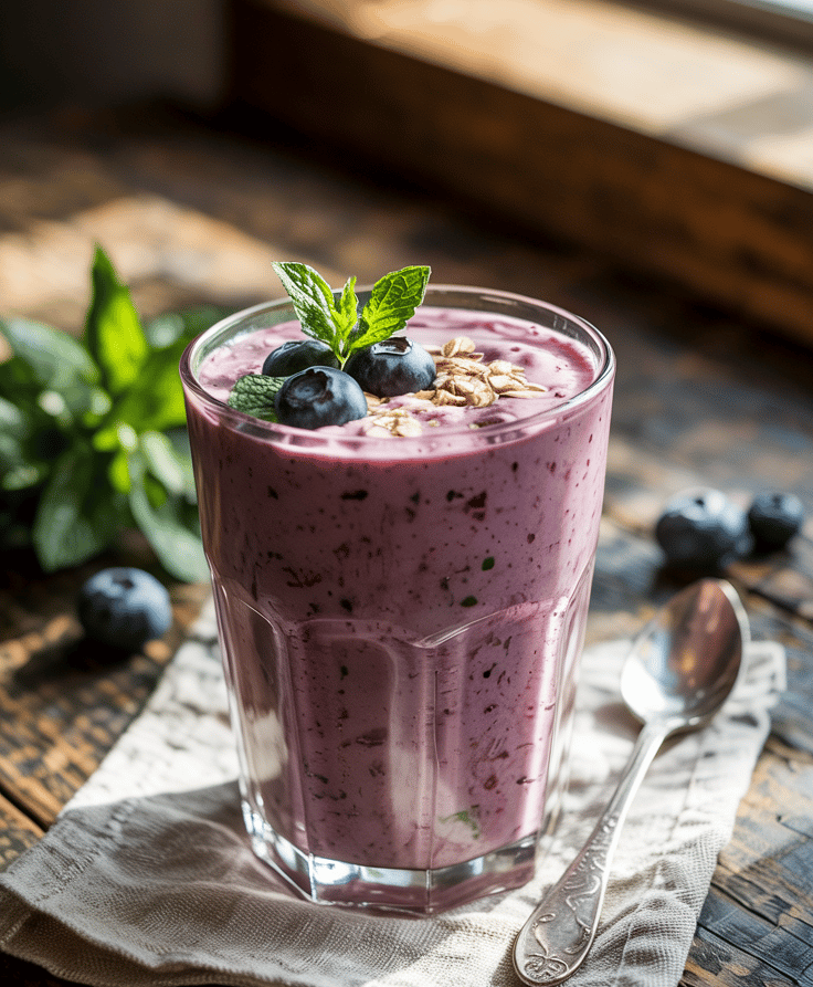 blueberry oatmeal smoothie