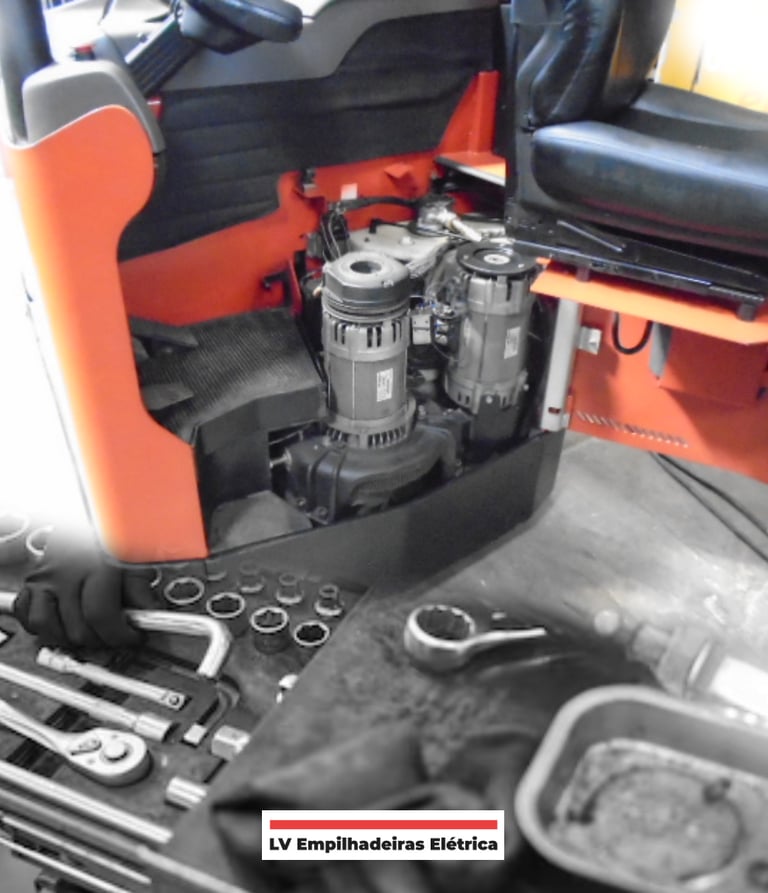 Manutenção Preventiva de empilhadeiras elétrica