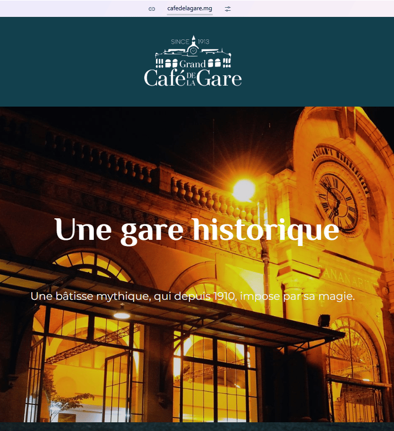 Site web : Grand café de la gare