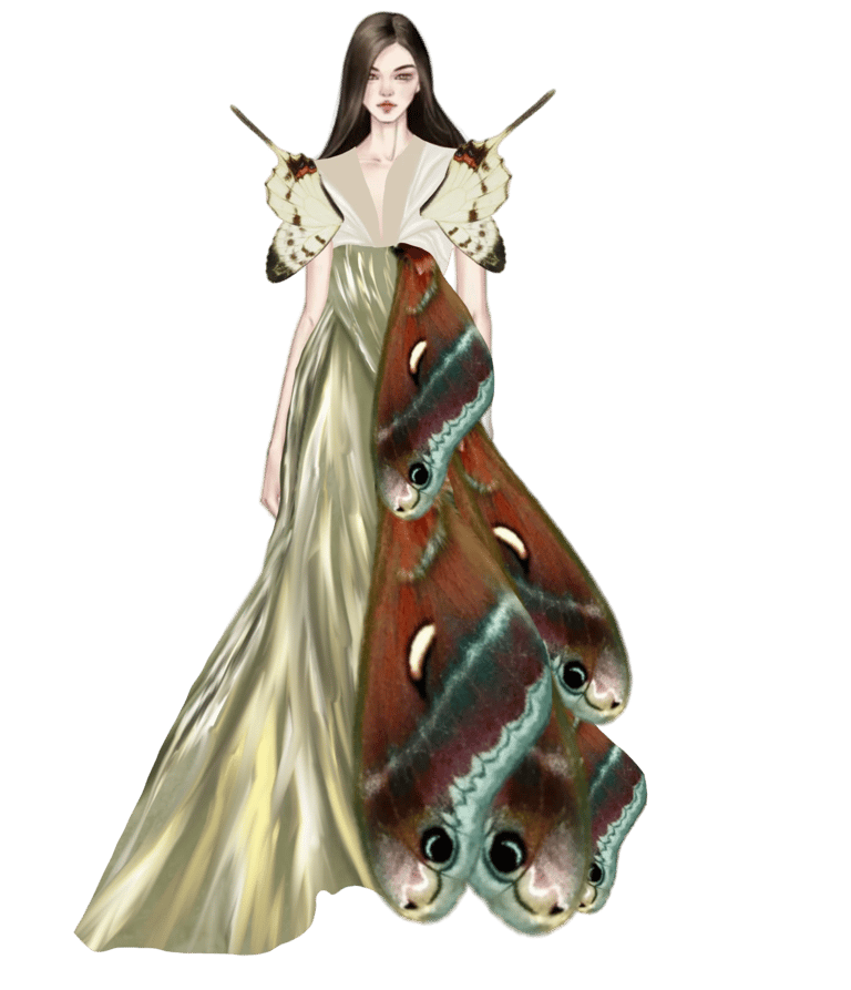 butterfly gown