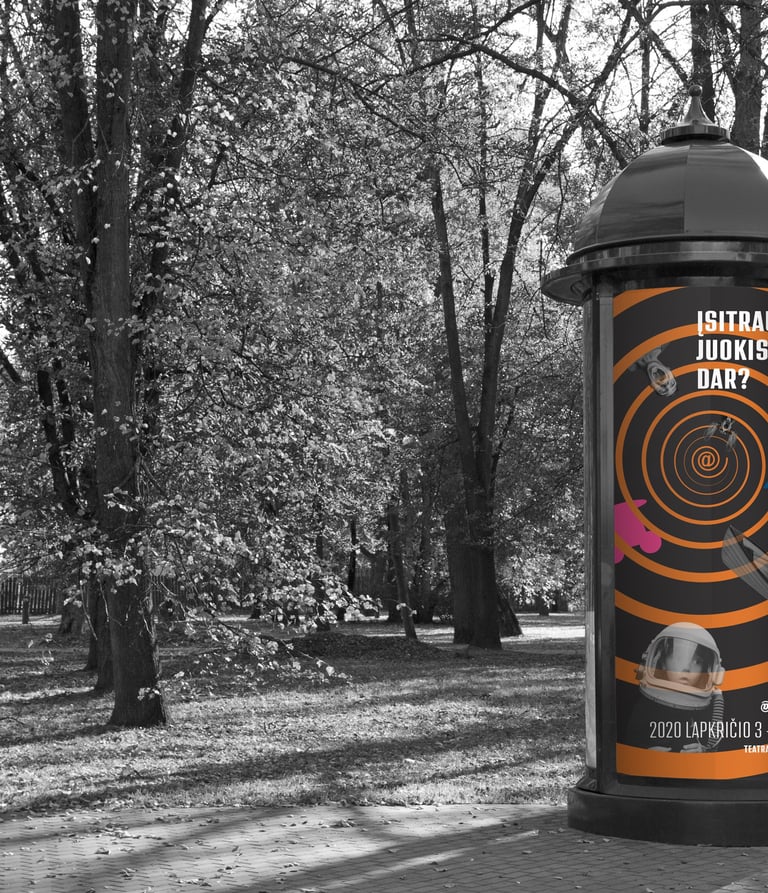 Alytaus miesto teatras. Renginio vizualinis identitetas