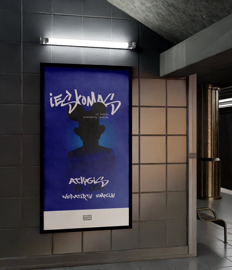 Alytaus miesto teatras. Renginio vizualinis identitetas