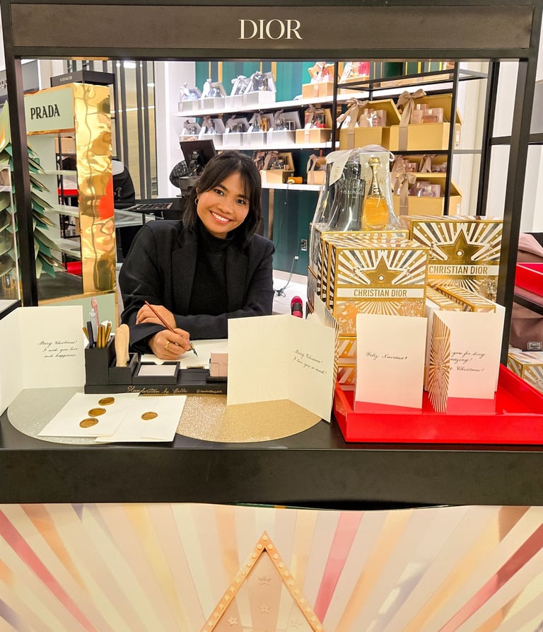 On-site calligraphy for brand activation by NYC live event artist