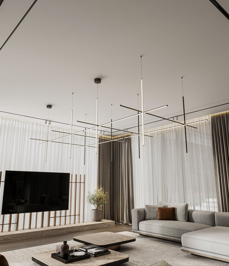 ERGOVENT LINEO-PRO CONDI 1 Slot linear diffuser in a luxury lobby ceiling