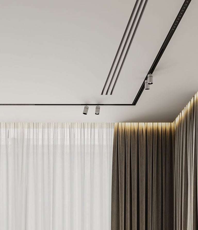 ERGOVENT LINEO-PRO CONDI 3 Slot linear diffuser in a luxury interior ceiling