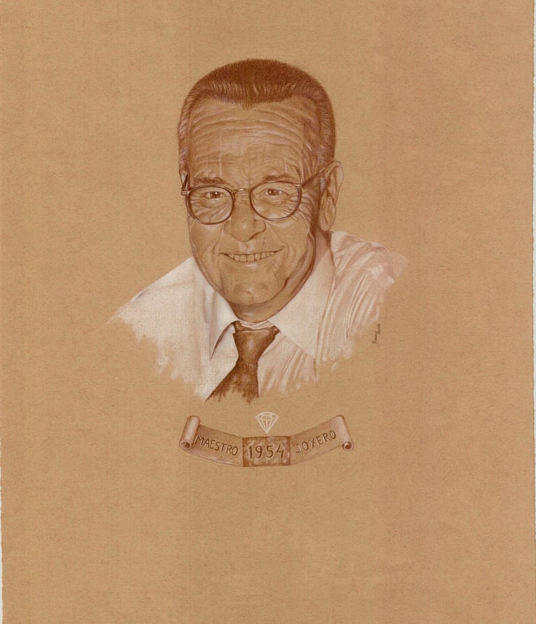 Don Andres Gonzalez Sobrino, fundador en 1954 de Sobrino joyeros en Zamora.