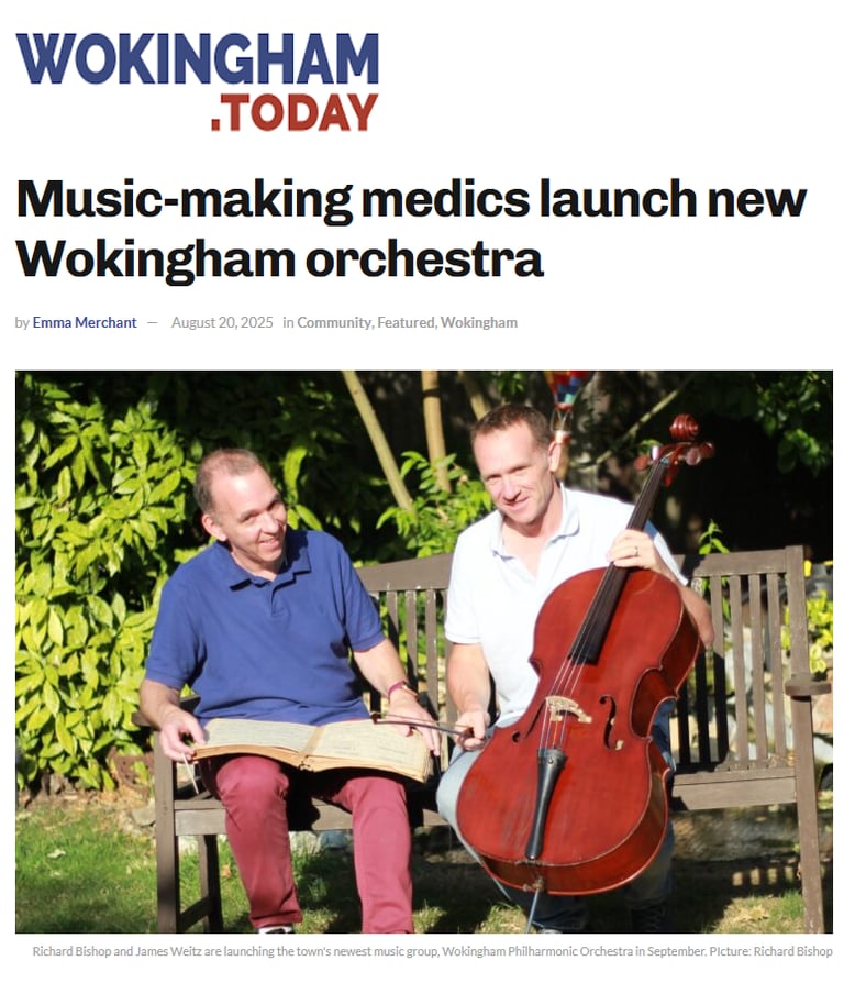 Image of a page from the Wokingham Today newspaper