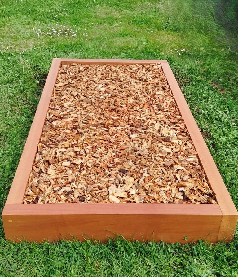 encadrement funéraire bois iroko pour un monument naturel et épuré