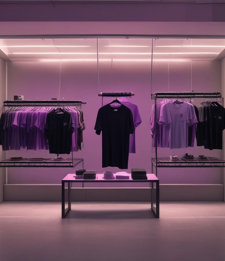 tienda escaparate de prendas urbanas  techno gotico underground rave