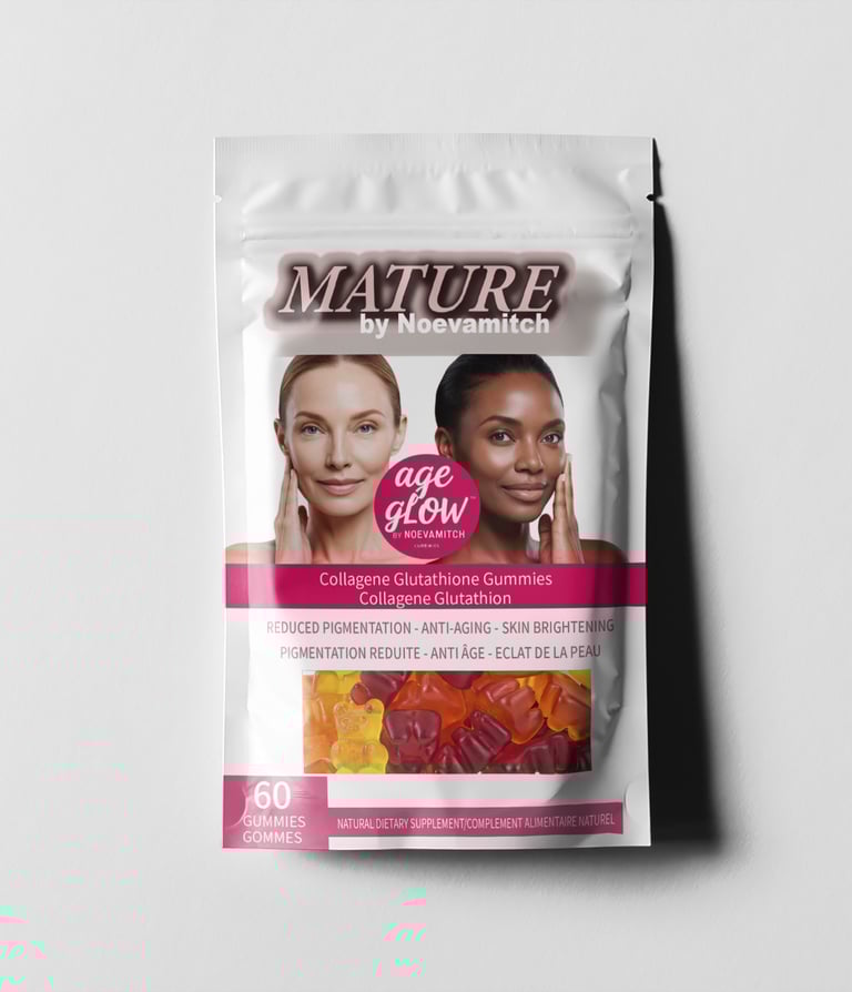compléments de gomme age glow by Noevamitch anti âge au collagene et glutathion