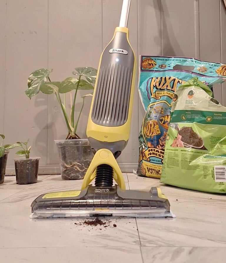 Shark VacMop cordless vacuum and mop used for quick floor cleaning