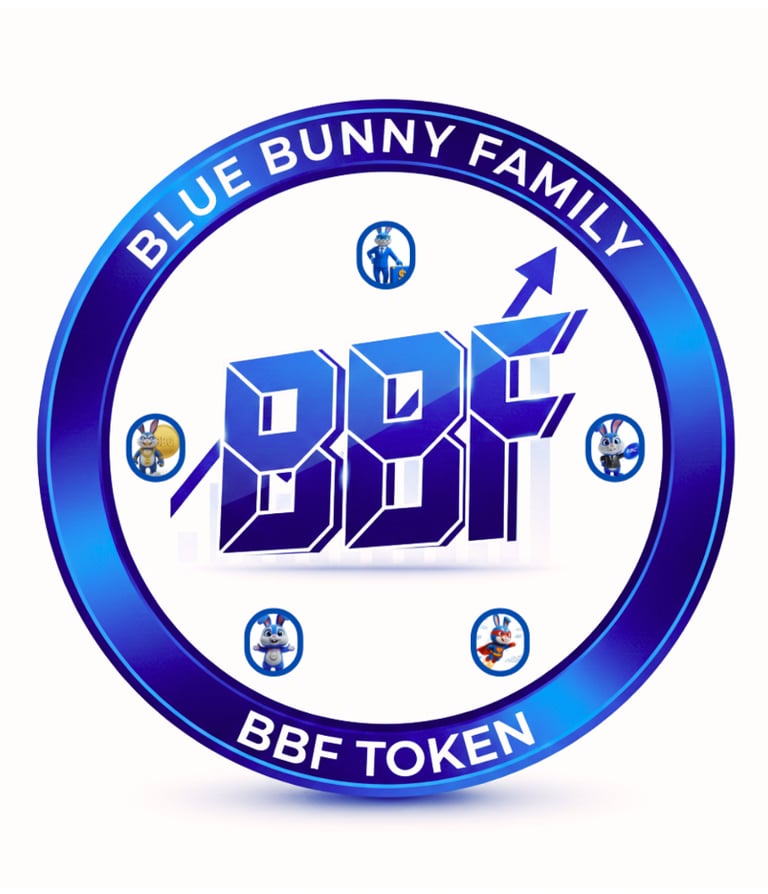 Blue Bunny Family Token