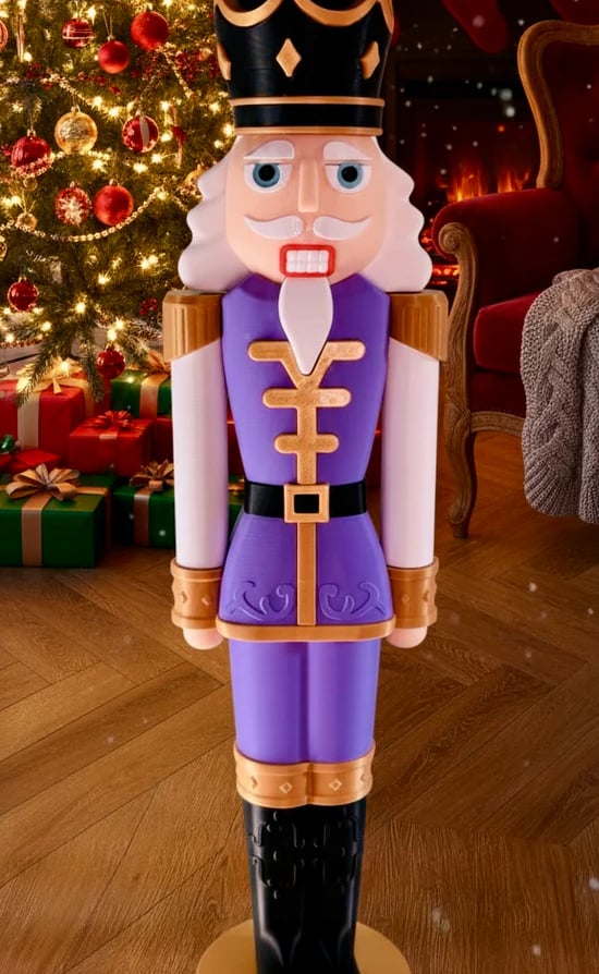 Christmas Nutcracker build your own figurine with printed instructions