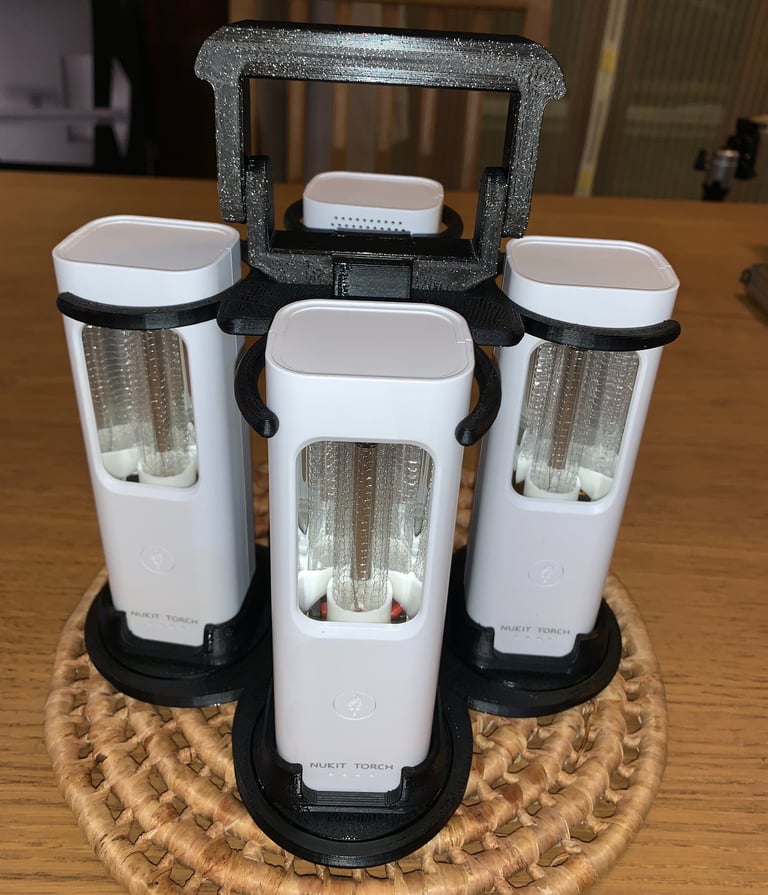 4x Nukit Torch inQuad rotate holder-Black