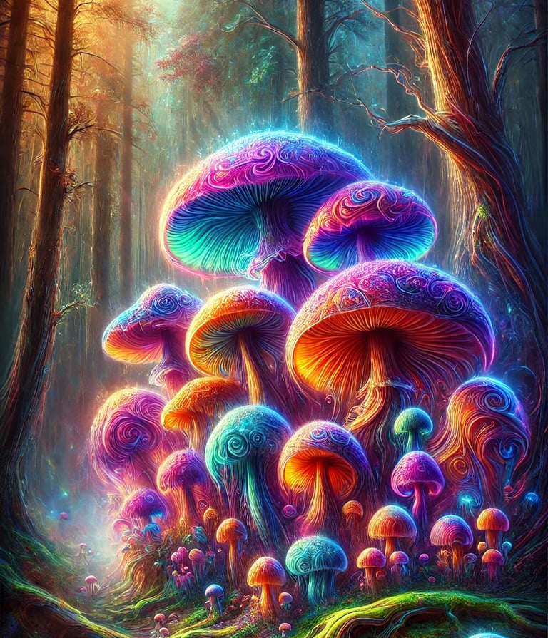 champignons magiques