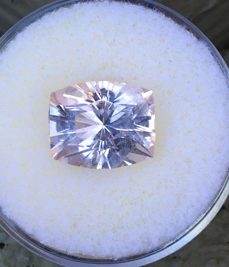 Beryl Morganite cut by J2G