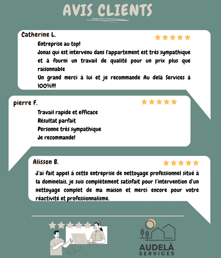 Avis clients Audelà Services