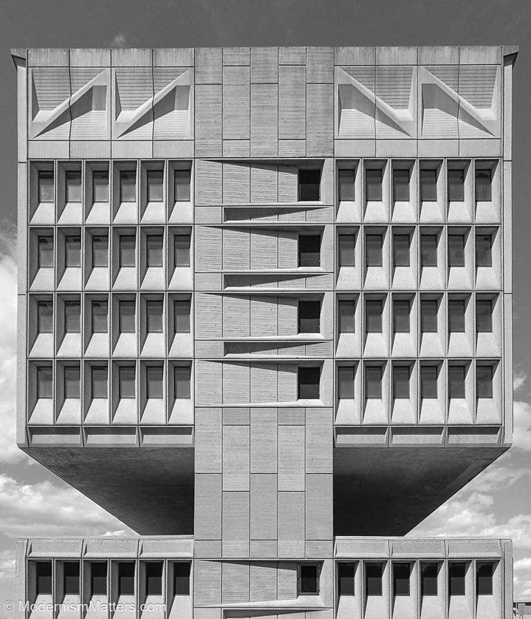 Hotel Marcel / Pirelli Tire Building ● New Haven, CT, USA ● Marcel Breuer ● 1968-1970