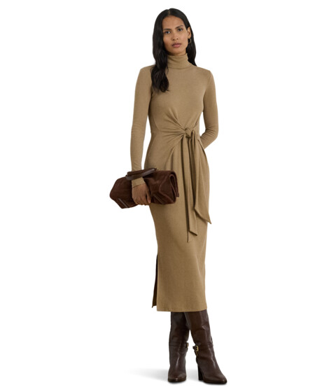 Lauren Ralph Lauren Tie-Front Turtleneck Dress