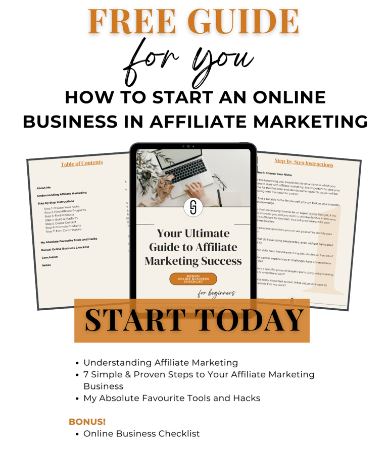 3 pages of free affiliate marketing guide