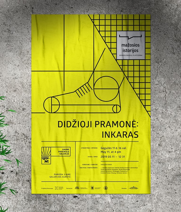 Poster for the exhibition "Inkaras"